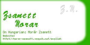 zsanett morar business card